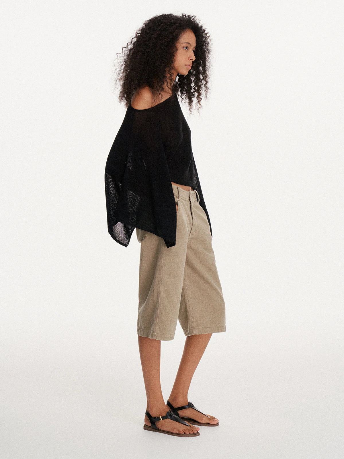 Convertible Off-Shoulder Cape Top