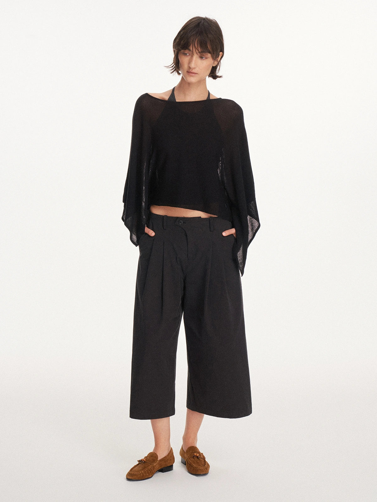 Convertible Off-Shoulder Cape Top