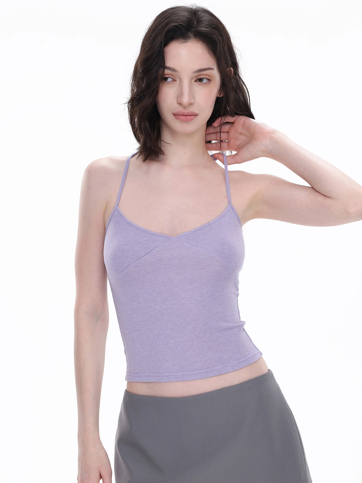 Cowl-Neck Two-Piece Top