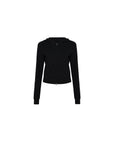 Cropped Two-Way Zip Hoodie