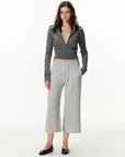 Cropped Wide-Leg Capri Pants
