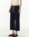 Cropped Wide-Leg Capri Pants