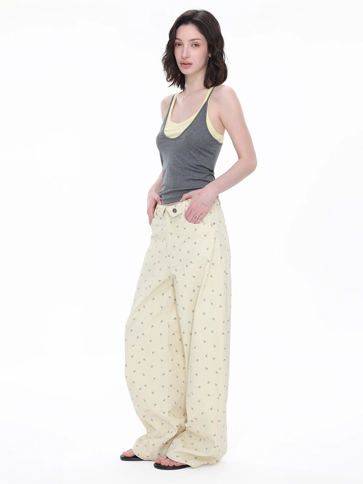 Cross-Back Layered Tank Top