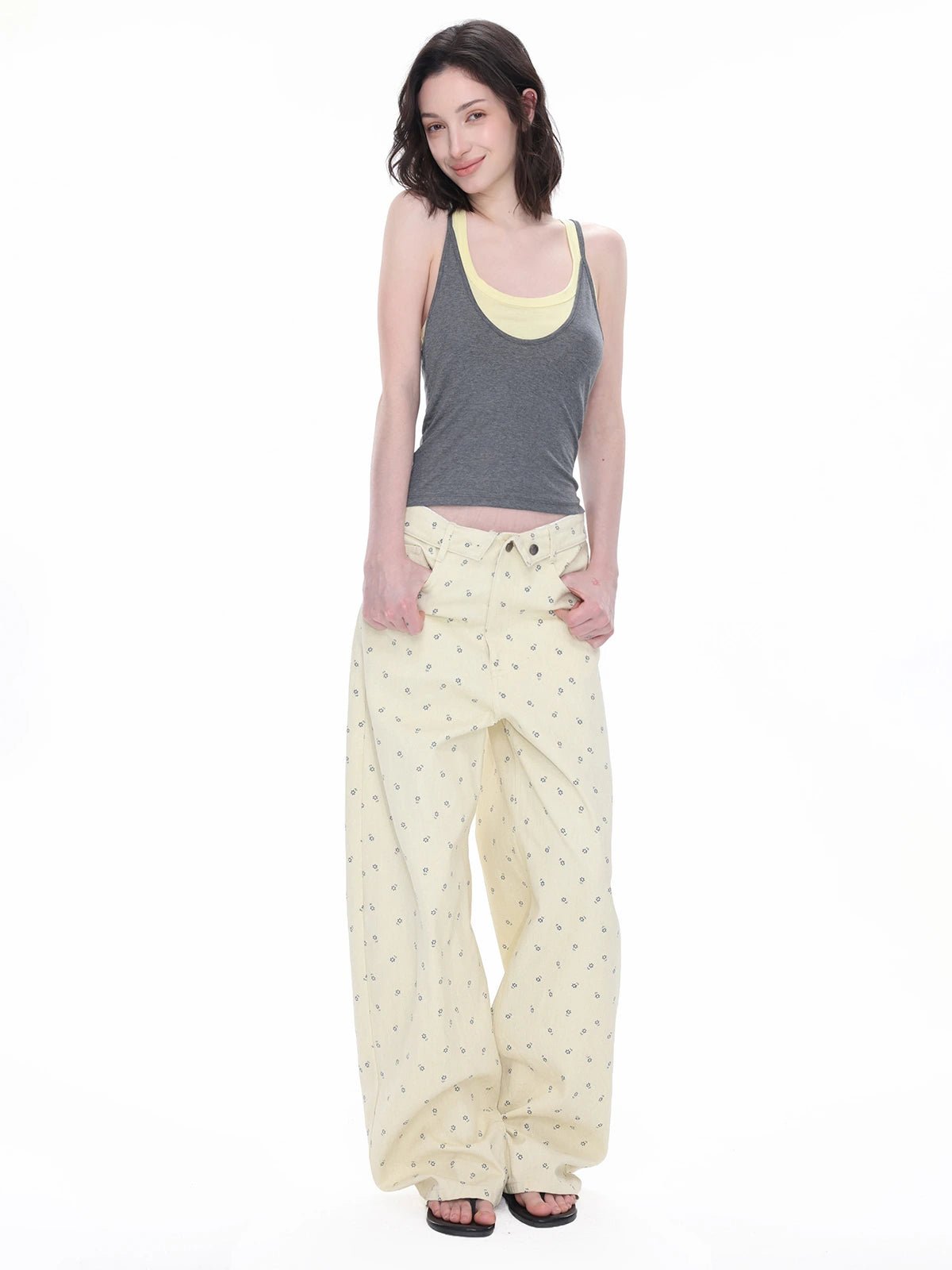 Cross-Back Layered Tank Top