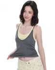 Cross-Back Layered Tank Top