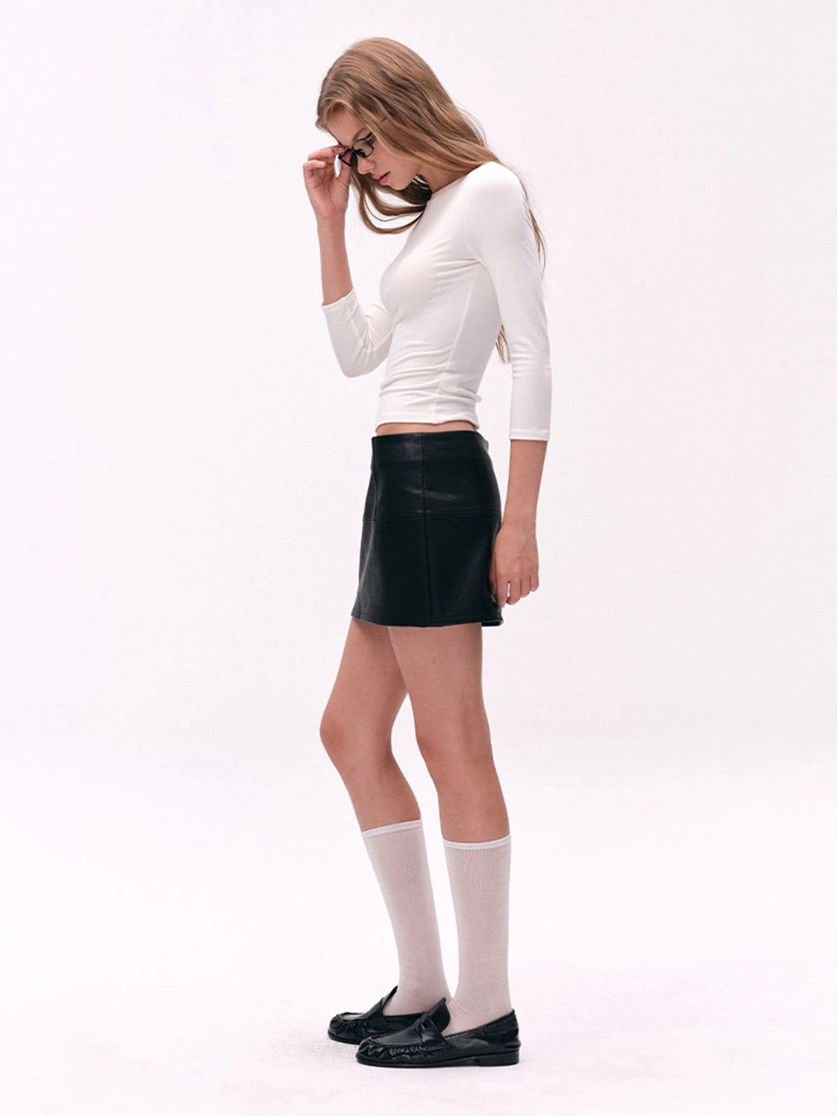 Cross-Shoulder Boatneck Top