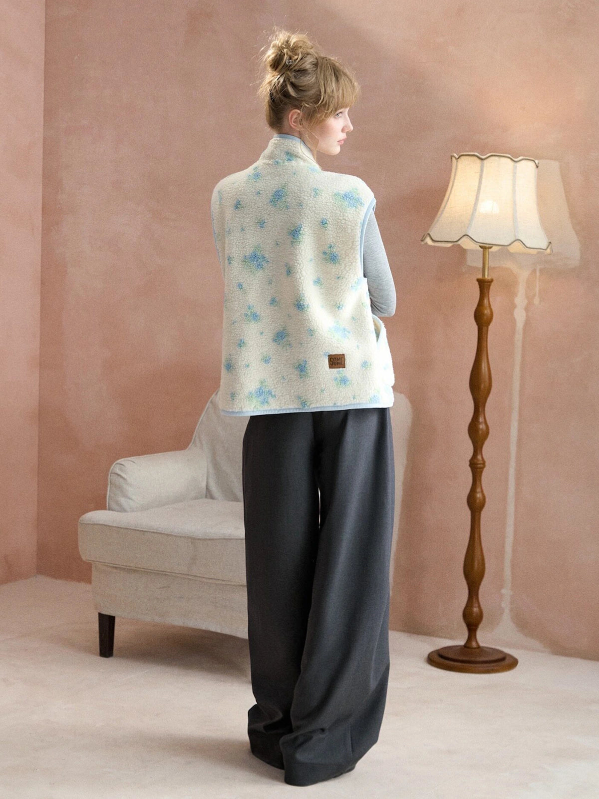 Double-Pleat Barrel-Leg Pants