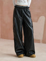 Double-Waist Cargo Wide-Leg Pants