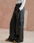 Double-Waist Cargo Wide-Leg Pants