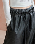 Double-Waist Cargo Wide-Leg Pants
