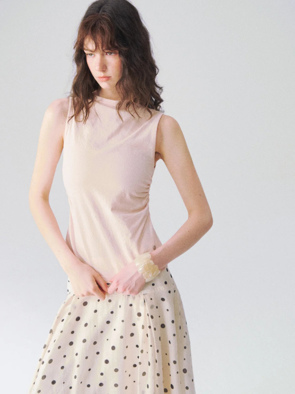 Draped Capelet Top Set