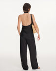 Draped Cowl-Neck Halter Top