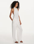Draped Cowl-Neck Halter Top