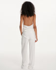 Draped Cowl-Neck Halter Top