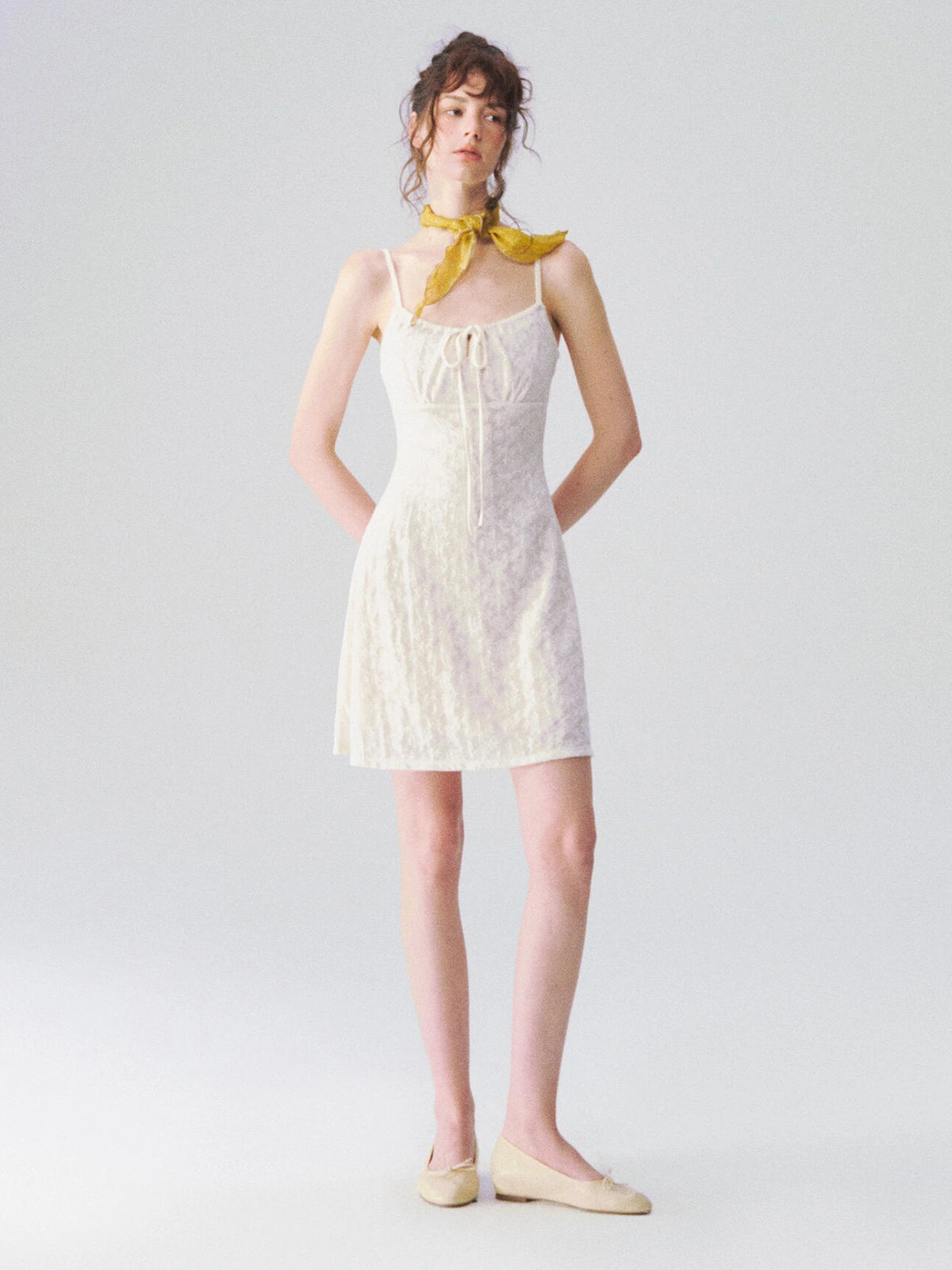 Drawstring Cami Mini Dress