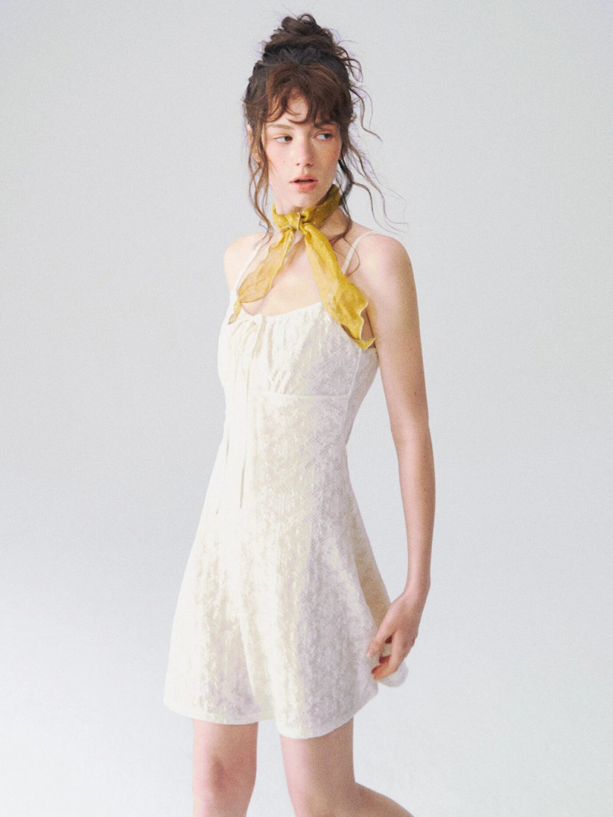 Drawstring Cami Mini Dress