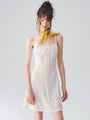 Drawstring Cami Mini Dress in Ivory ¡ª view 4