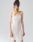 Drawstring Cami Mini Dress in Ivory ¡ª view 4