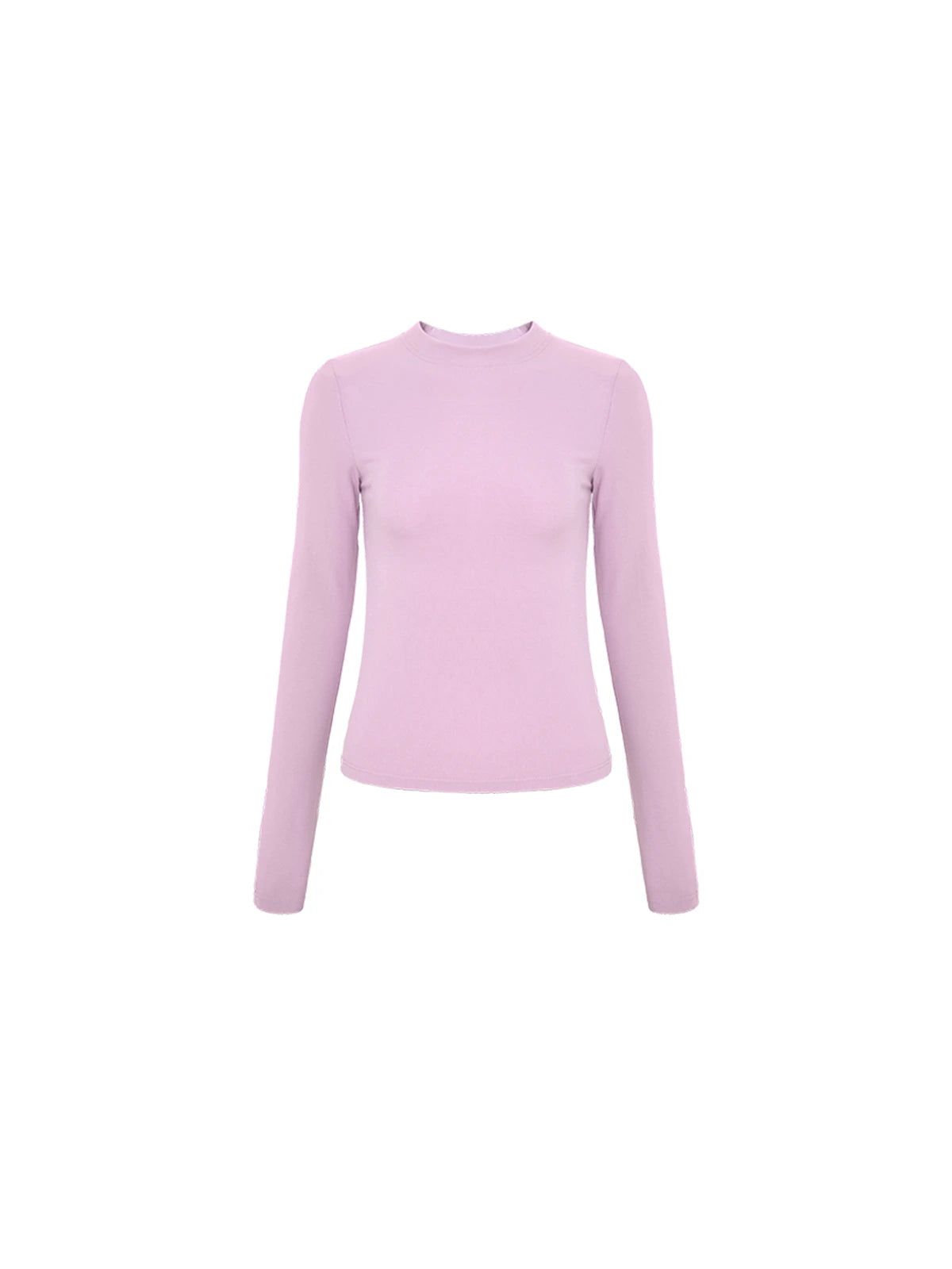 Fitted Crewneck Long-Sleeve Tee