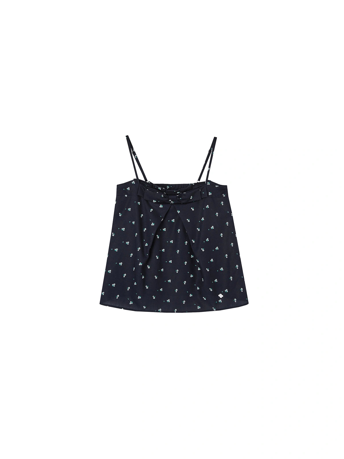 Square-Neck Floral Bow Cami