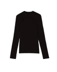 Thermal Mock Neck Hollow Chest  Top