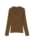 Thermal Mock Neck Hollow Chest  Top