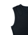 Open Seam Round Neck Tank Top