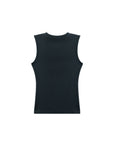 Open Seam Round Neck Tank Top