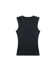 Open Seam Round Neck Tank Top