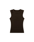 Open Seam Round Neck Tank Top