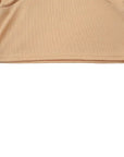 Ruched sides Cross Neck Tank Top