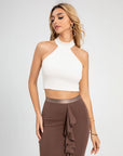 Halter Open Back Tank Top