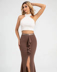 Halter Open Back Tank Top