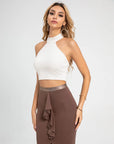 Halter Open Back Tank Top
