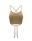V-Neck Drawstring Tank Top