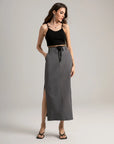 V-Neck Drawstring Tank Top
