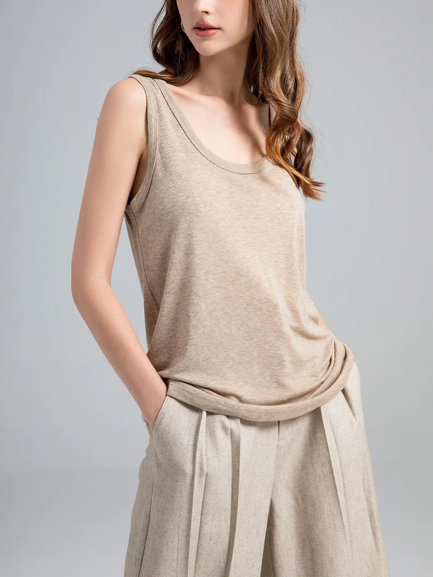 Merino Relaxed Loose fit tank top