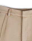 High-Waist Straight Leg Casual Trousers