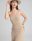 Back Hollow Slip Maxi Dress