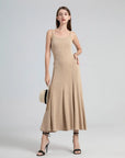 Back Hollow Slip Maxi Dress