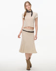 A-Line Midi Skirt