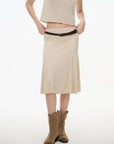 A-Line Midi Skirt
