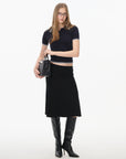 A-Line Midi Skirt