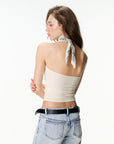 Halter Tank with Open Back