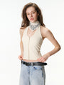 Halter Tank with Open Back