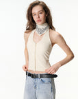 Halter Tank with Open Back