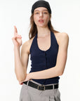 Halter Tank with Open Back