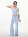 High-Rise Wide-Leg Lounge Pant