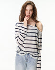 Off-Shoulder Striped Top