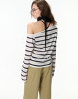 Off-Shoulder Striped Top